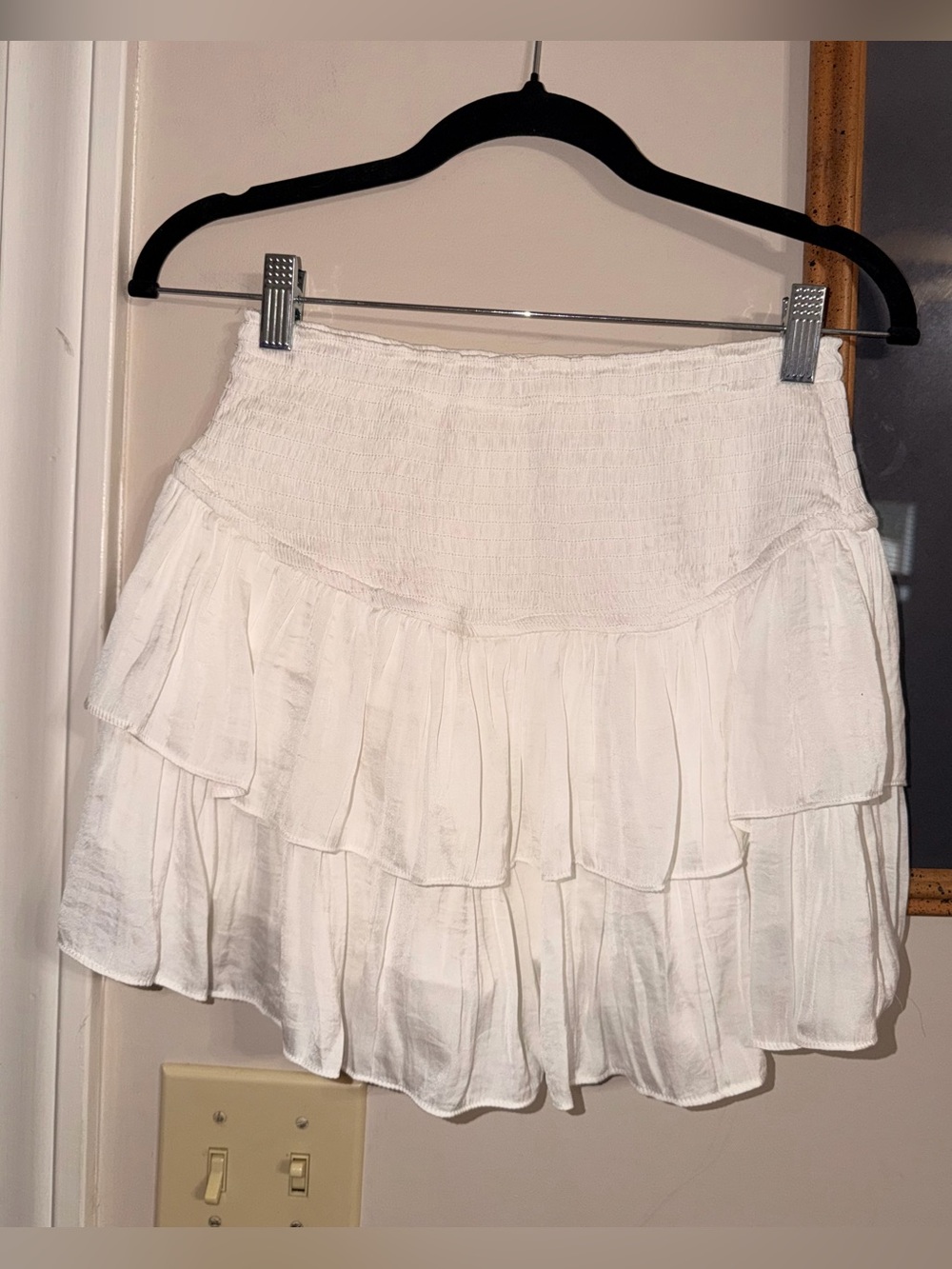 White Tiered Ruffle Skirt Fourteen & 9th Boutique - Small